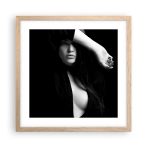 Plakat w ramie jasny dąb - Szkoła uwodzenia - 40x40 cm