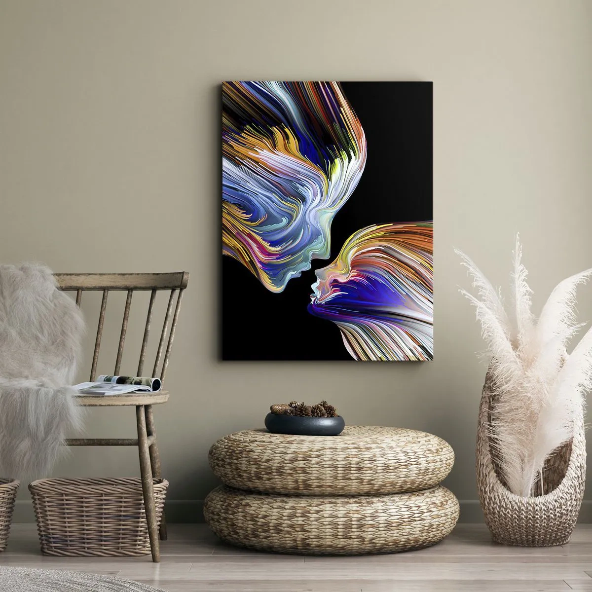 Obraz na płótnie - Fuzja energii i światła - 55x100 cm