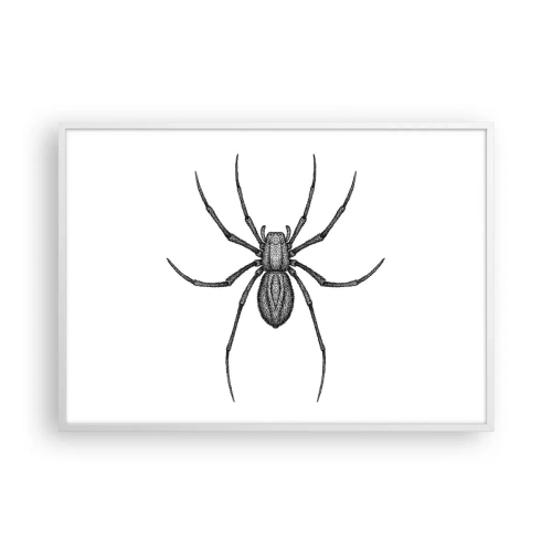 Plakat w białej ramie - Niepokojąca precyzja - 100x70 cm