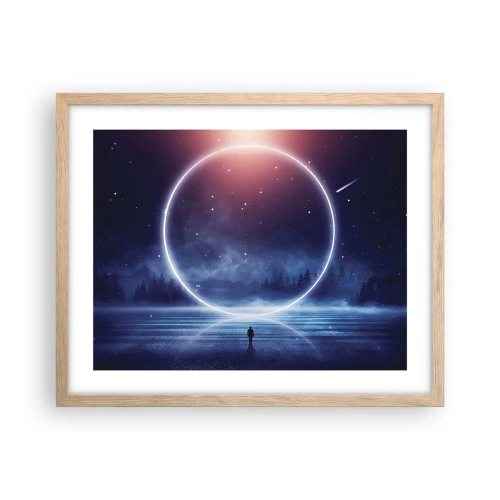 Plakat w ramie jasny dąb - Już tu są… - 50x40 cm
