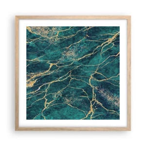 Plakat w ramie jasny dąb - Żyła złota - 50x50 cm