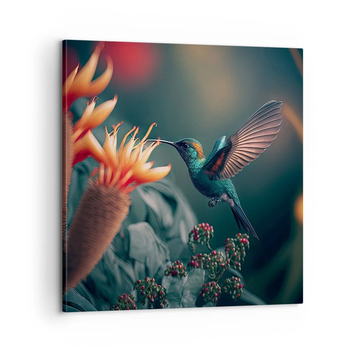 Obraz na płótnie - naprawdę barwne życie - 60x60 cm