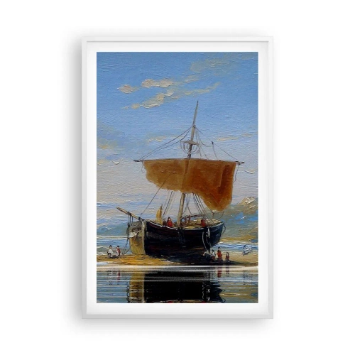 Plakat w białej ramie - Woda, ziemia, powietrze - 61x91 cm