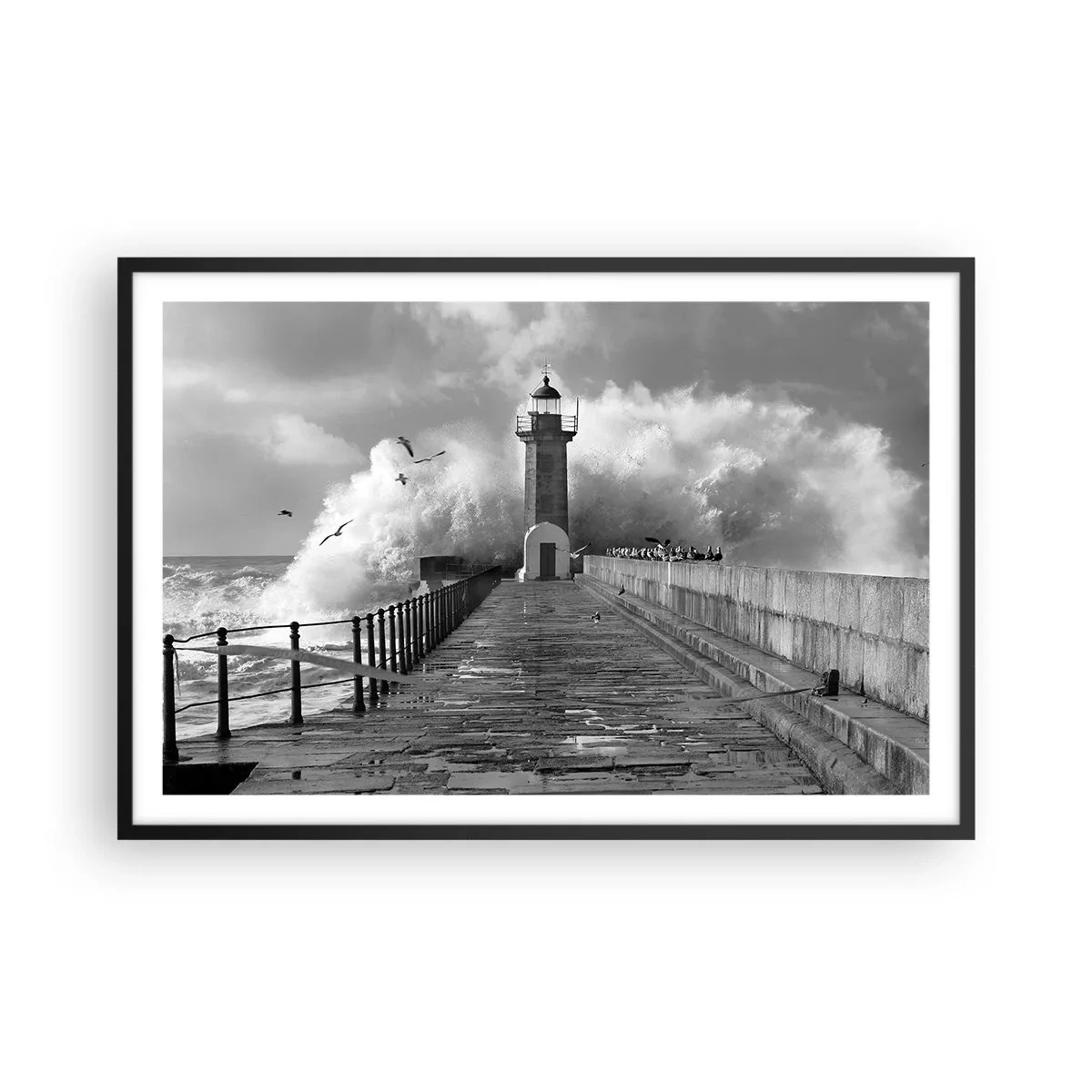 Plakat w czarnej ramie - Nieustraszona  - 91x61 cm