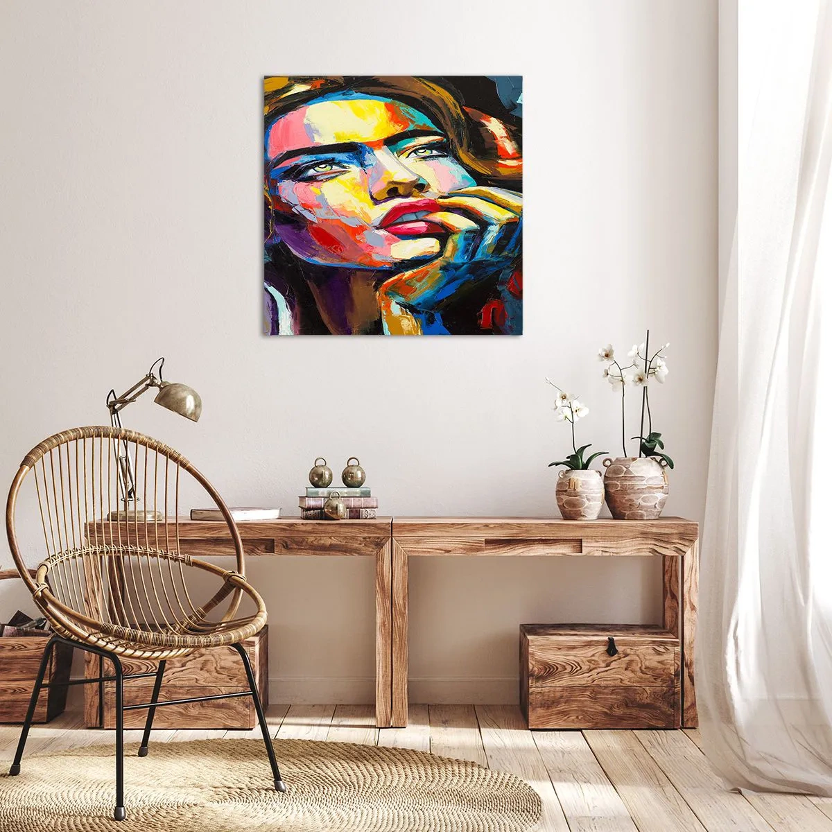 Obraz na płótnie - Marzenia jak ptaki szybują po niebie - 70x70 cm