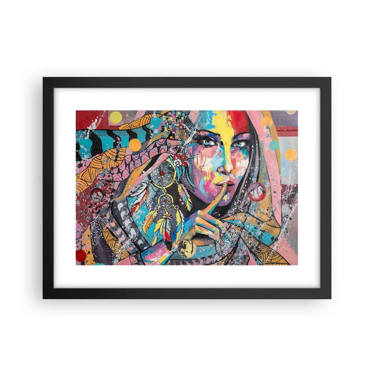 Plakat w czarnej ramie - Milcz, aż zrozumiesz - 40x30 cm