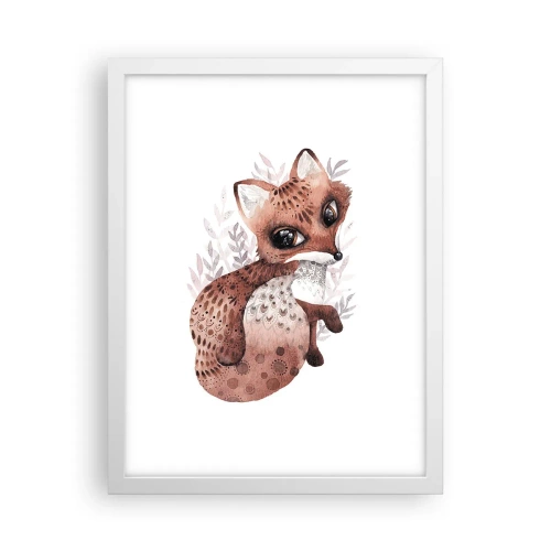 Plakat w białej ramie - Tylko pokochać - 30x40 cm