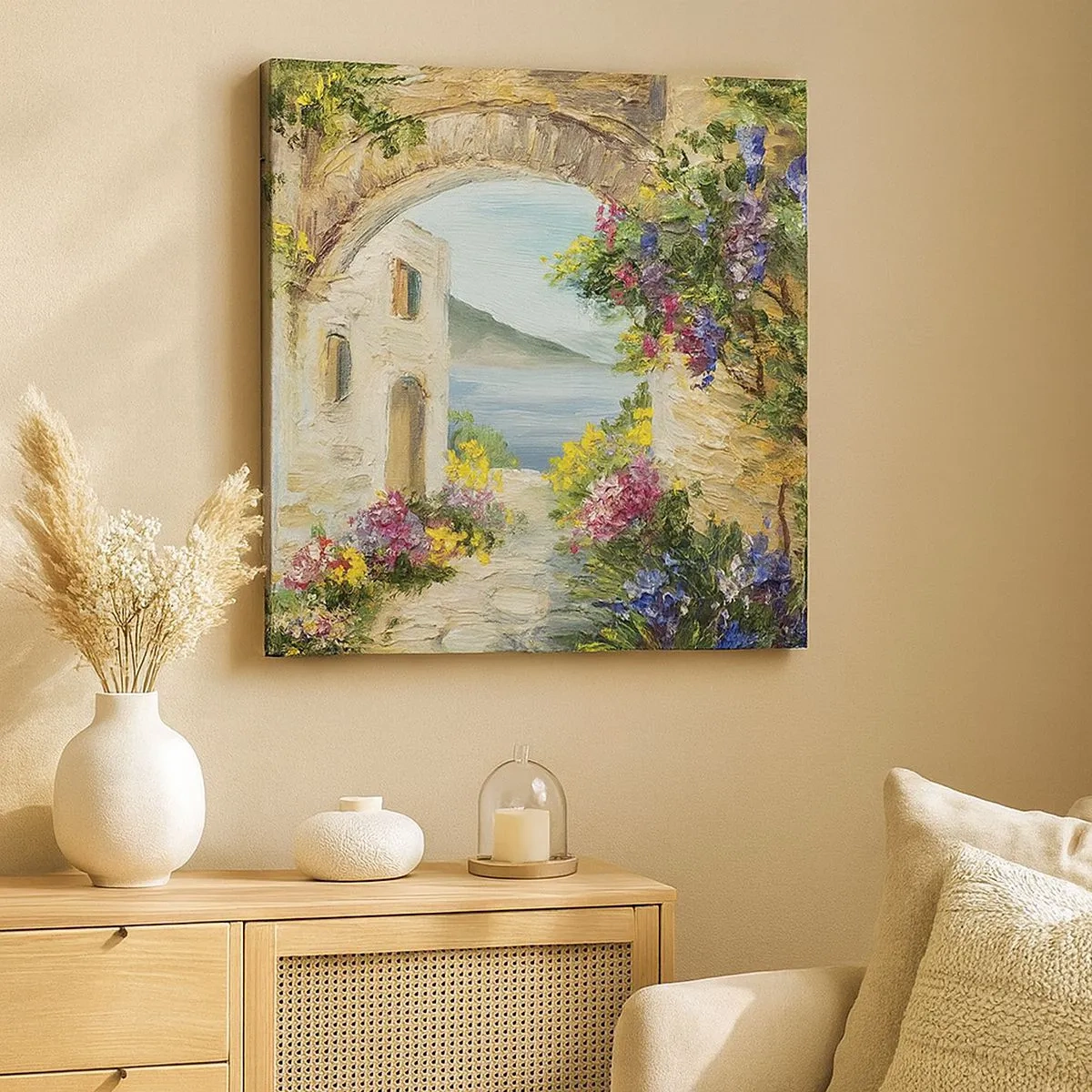 Obraz na płótnie - Urok nadmorskiej prowincji - 30x30 cm