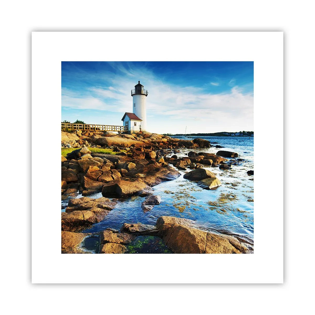 Plakat - Wracajcie szczęśliwie, czekam - 30x30 cm