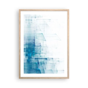 Plakat w ramie jasny dąb - Jak stała się przestrzeń - 50x70 cm