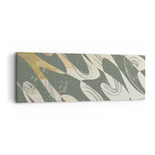 Obraz na płótnie - Abstrakcja zrytmizowana - 90x30 cm