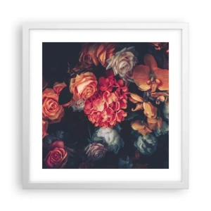 Plakat w białej ramie - Jak u holenderskich mistrzów - 40x40 cm