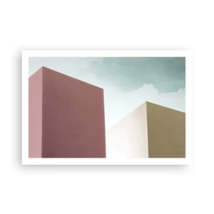 Plakat - Geometria słonecznego lata - 91x61 cm