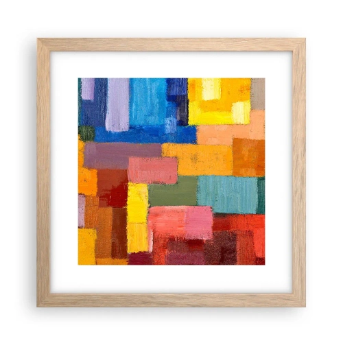 Plakat w ramie jasny dąb - Każdy inny, wszystkie barwne - 30x30 cm