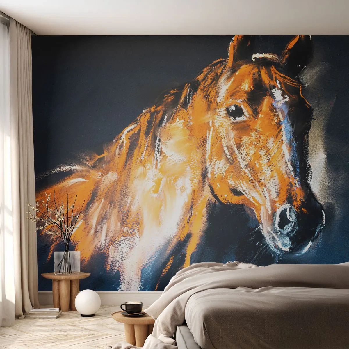 Fototapeta Samoprzylepna Deluxe Sticker - To co, jedziesz? - Zwierzęta, Koń, Klacz - 250x175 cm