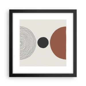 Plakat w czarnej ramie - W centrum uwagi - 30x30 cm