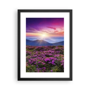 Plakat w czarnej ramie - Ziół zapachniały świeże pęki od niw - 30x40 cm