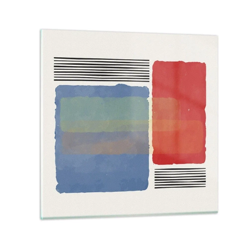 Obraz na szkle - Duch i litera geometrii - 60x60 cm