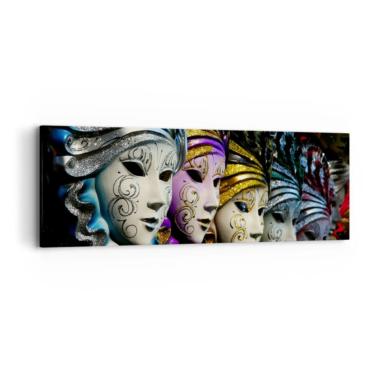 Obraz na płótnie - Tajemnica w złocie i w srebrze - 90x30 cm