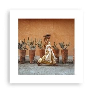 Plakat - W stylu hippie - 30x30 cm