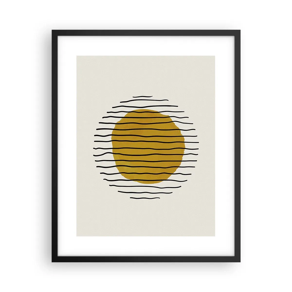 Plakat w czarnej ramie - Abstrakcja drżąca od żaru - 40x50 cm