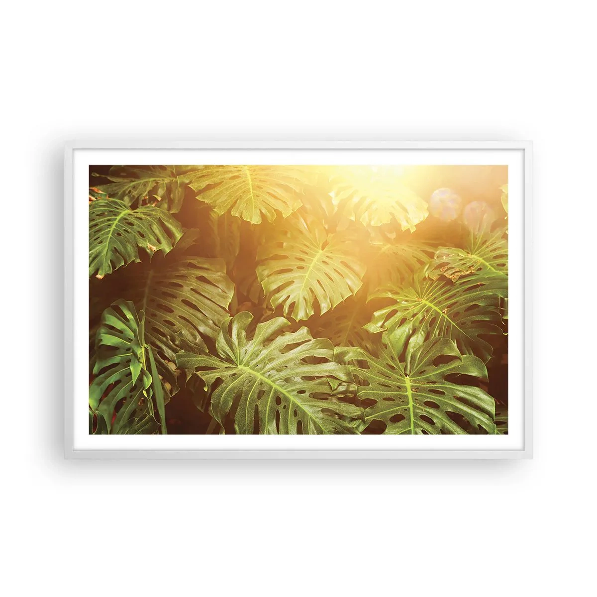 Plakat w białej ramie - W zieloność wstąpić… - 91x61 cm