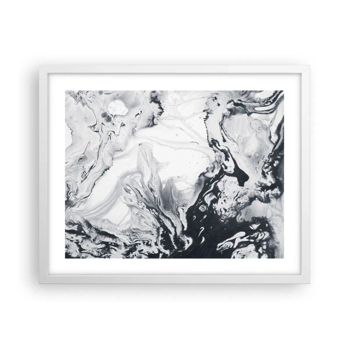 Plakat w białej ramie - Wnętrze Ziemi - 50x40 cm