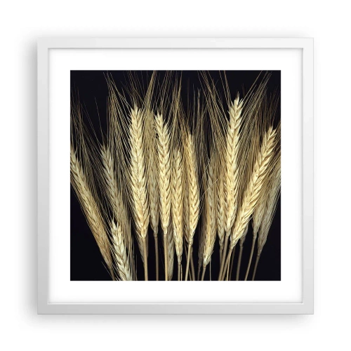 Plakat w białej ramie - Rustykalna magia - 40x40 cm