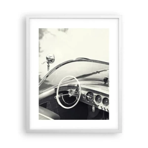 Plakat w białej ramie - Pogoda dla bogaczy - 40x50 cm