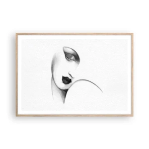 Plakat w ramie jasny dąb - W stylu Łempickiej - 100x70 cm