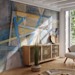 Fototapeta Premium Canvas - Na wprost czy na skos? - Abstrakcja, Sztuka, Nowoczesny Wzór - 200x140 cm