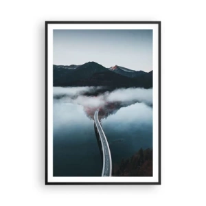 Plakat w czarnej ramie - Nad wodą gładką jak lustro - 70x100 cm