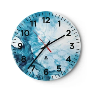 Zegar ścienny - Koncert błękitu - 40x40 cm