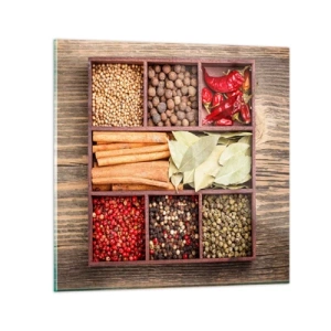 Obraz na szkle - Porządek kształtów, bukiet aromatów - 30x30 cm