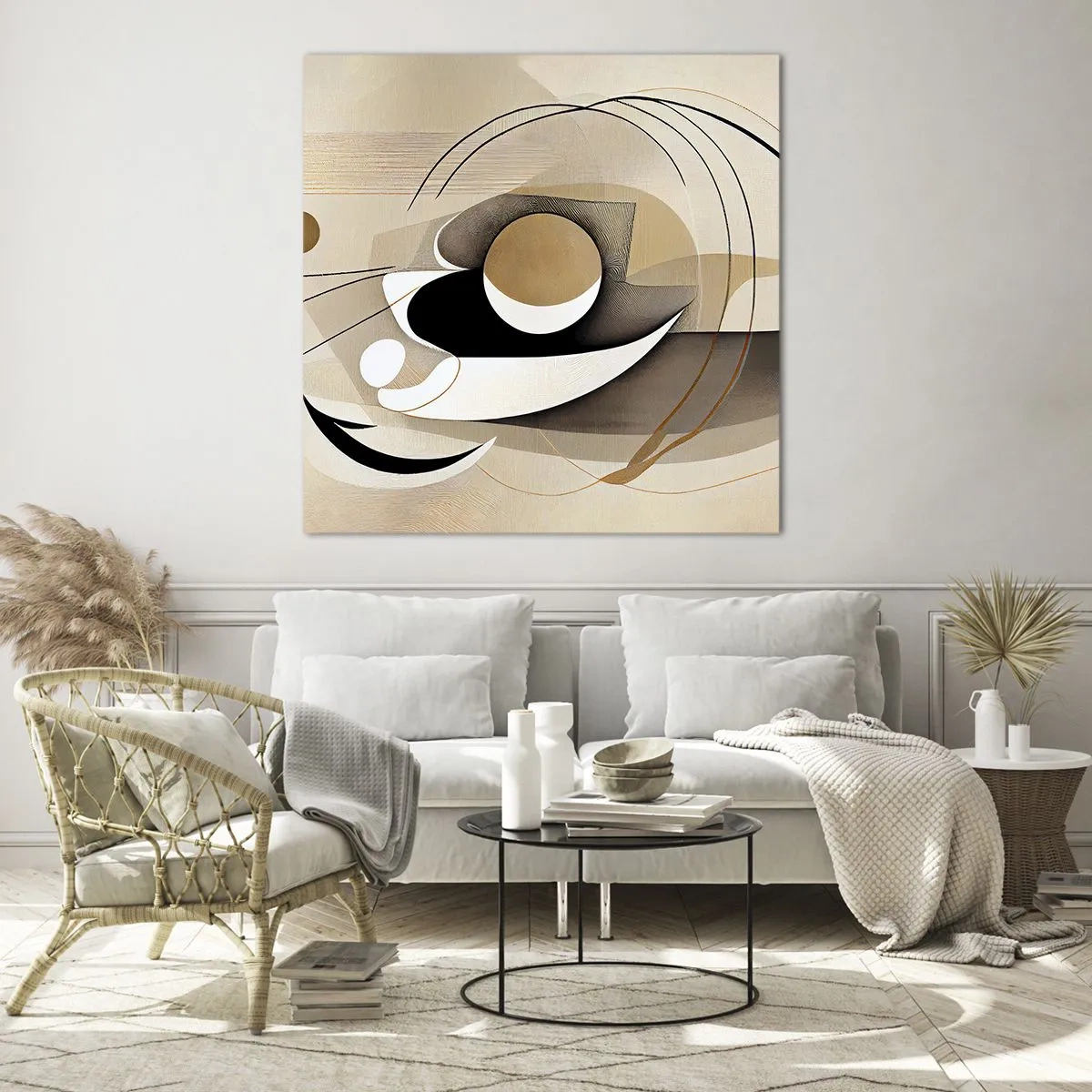 Obraz na szkle - Kompozycja: istota rzeczy - 70x70 cm