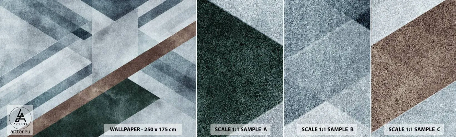 Fototapeta Próbka Samoprzylepna Deluxe Sticker - Wyszukana elegancja geometrii - Linie, Geometria, Abstrakcja - 100x30 cm