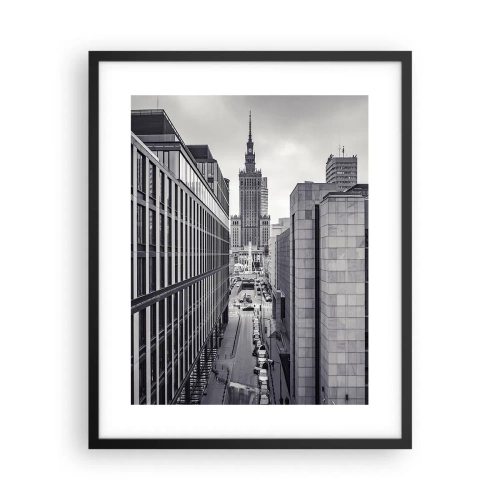 Plakat w czarnej ramie - Warszawska dolina - 40x50 cm