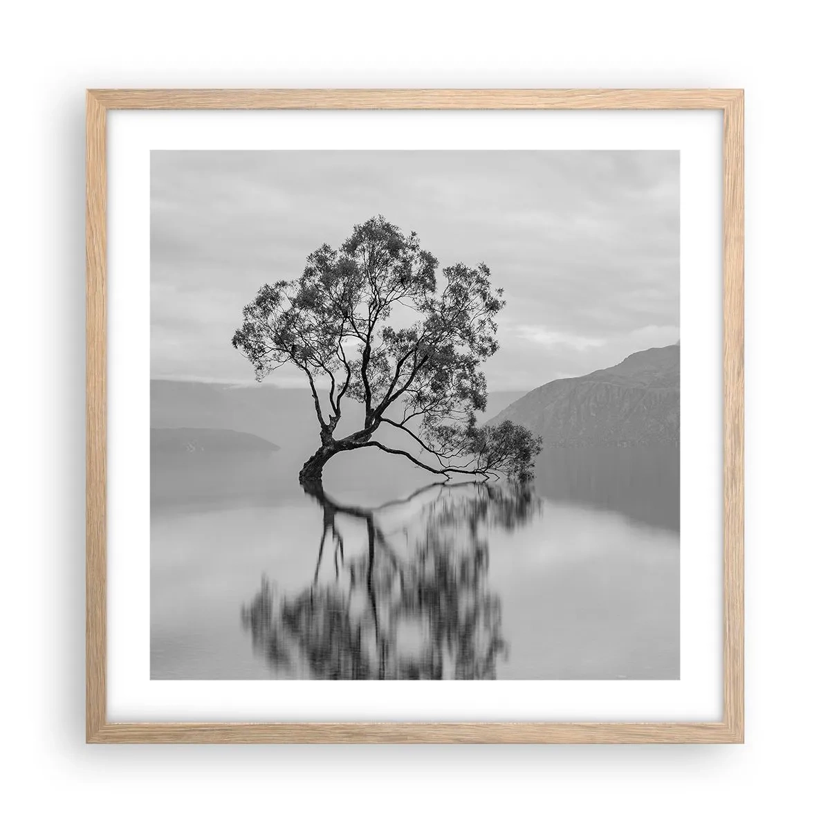 Plakat w ramie jasny dąb - Jest taki kraj - 50x50 cm