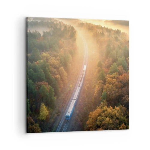 Obraz na płótnie - Jesienna podróż - 50x50 cm