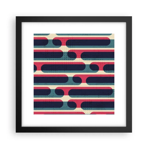 Plakat w czarnej ramie - W głąb i do przodu - 30x30 cm