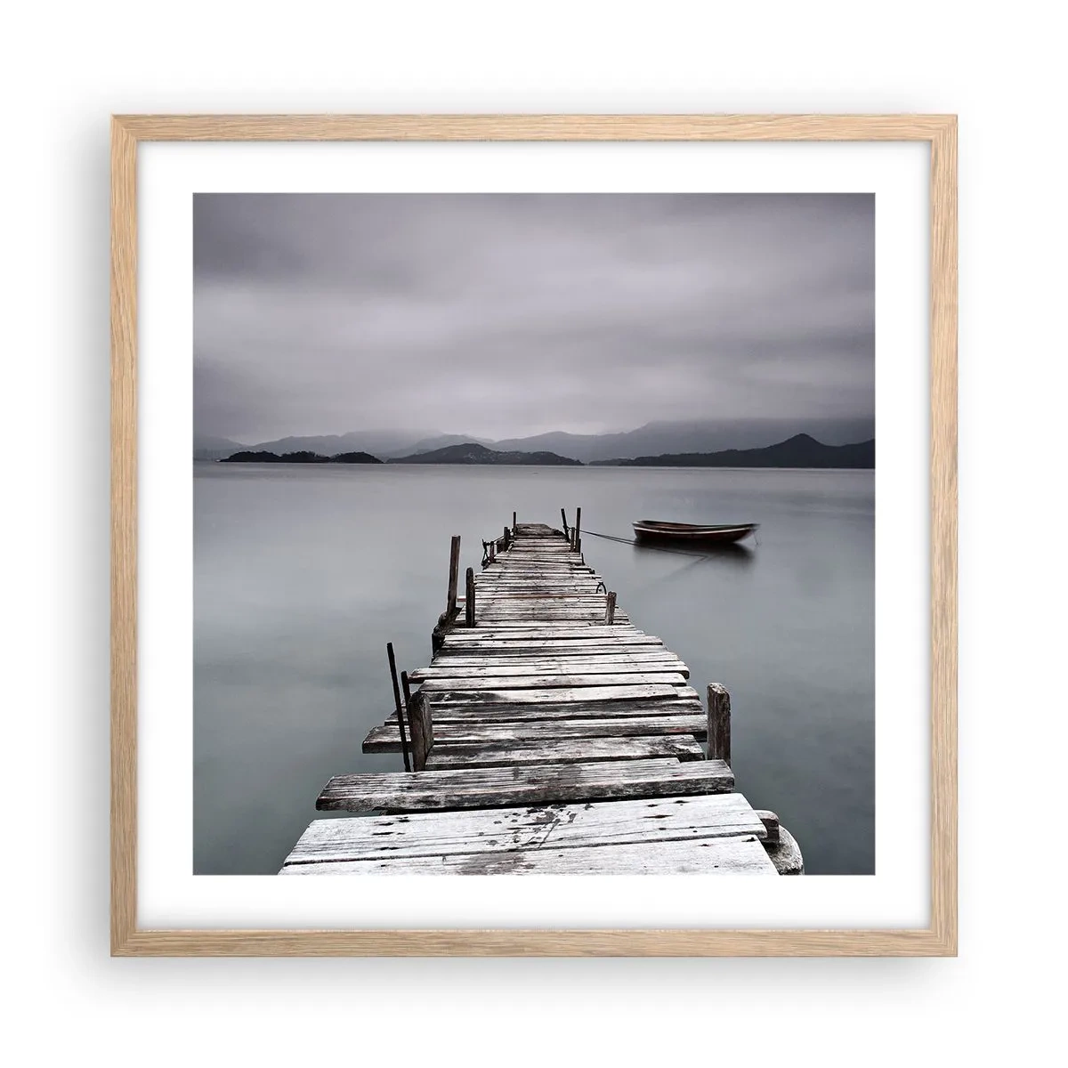 Plakat w ramie jasny dąb - Jutro możesz ruszać - 50x50 cm