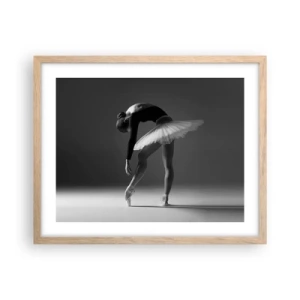 Plakat w ramie jasny dąb - Bella balerina - 50x40 cm