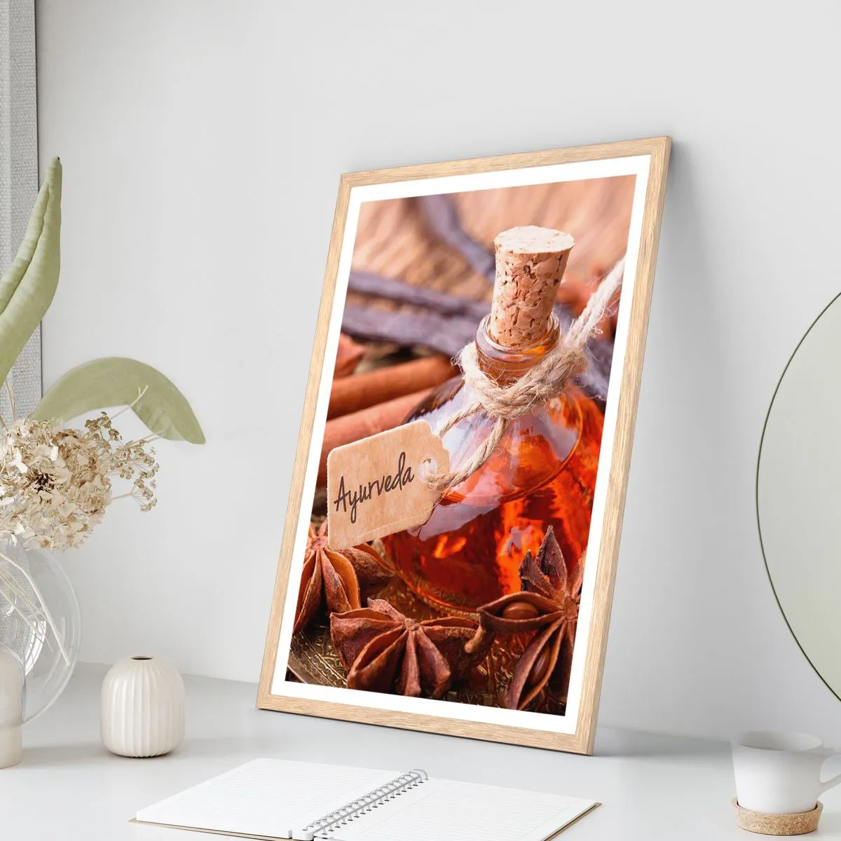 Plakat w ramie jasny dąb - Ku jedności ciała i ducha - 70x100 cm