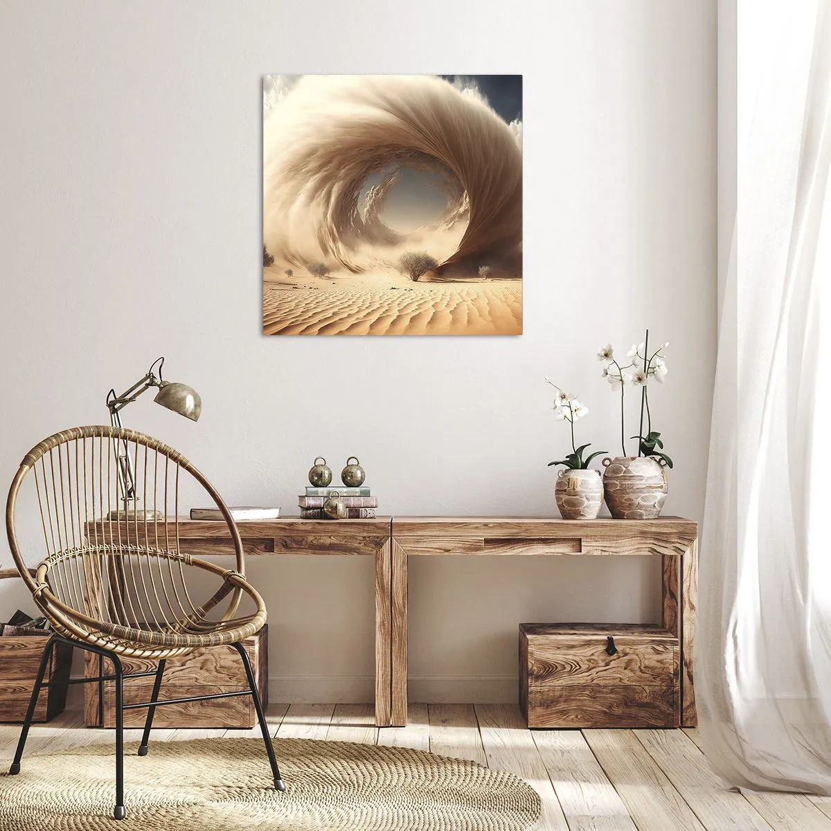 Obraz na płótnie - Otwarty portal - 50x50 cm