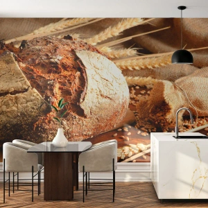 Fototapeta na wymiar Premium Sand - Apetyczny, wonny, chrupiący - Chleb, Ziarno Pszenicy, Gastronomia