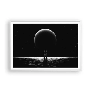 Plakat w białej ramie - Twarzą w twarz - 100x70 cm