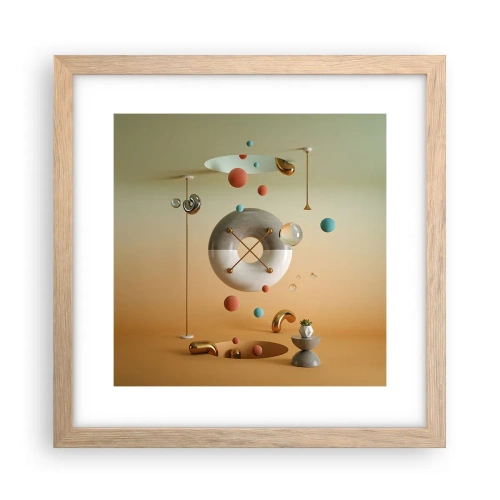 Plakat w ramie jasny dąb - Wszystko się zdarzyć może - 30x30 cm