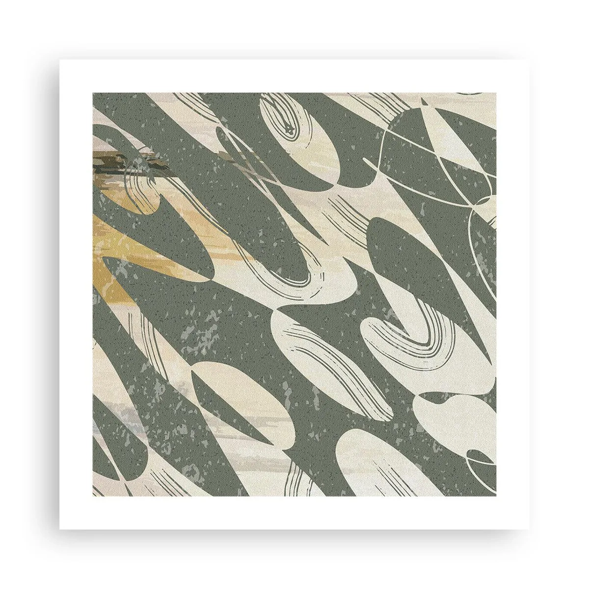 Plakat - Abstrakcja zrytmizowana - 50x50 cm