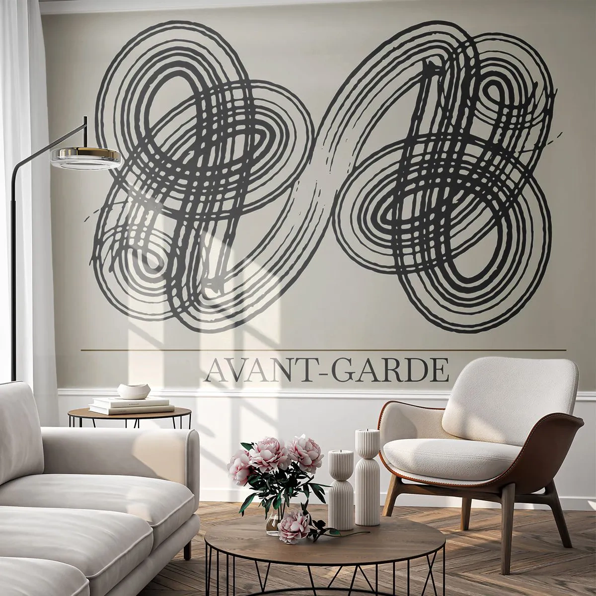 Fototapeta Premium Sand - Wyszło spontanicznie - Minimalizm, Skandynawski, Napis - 200x140 cm