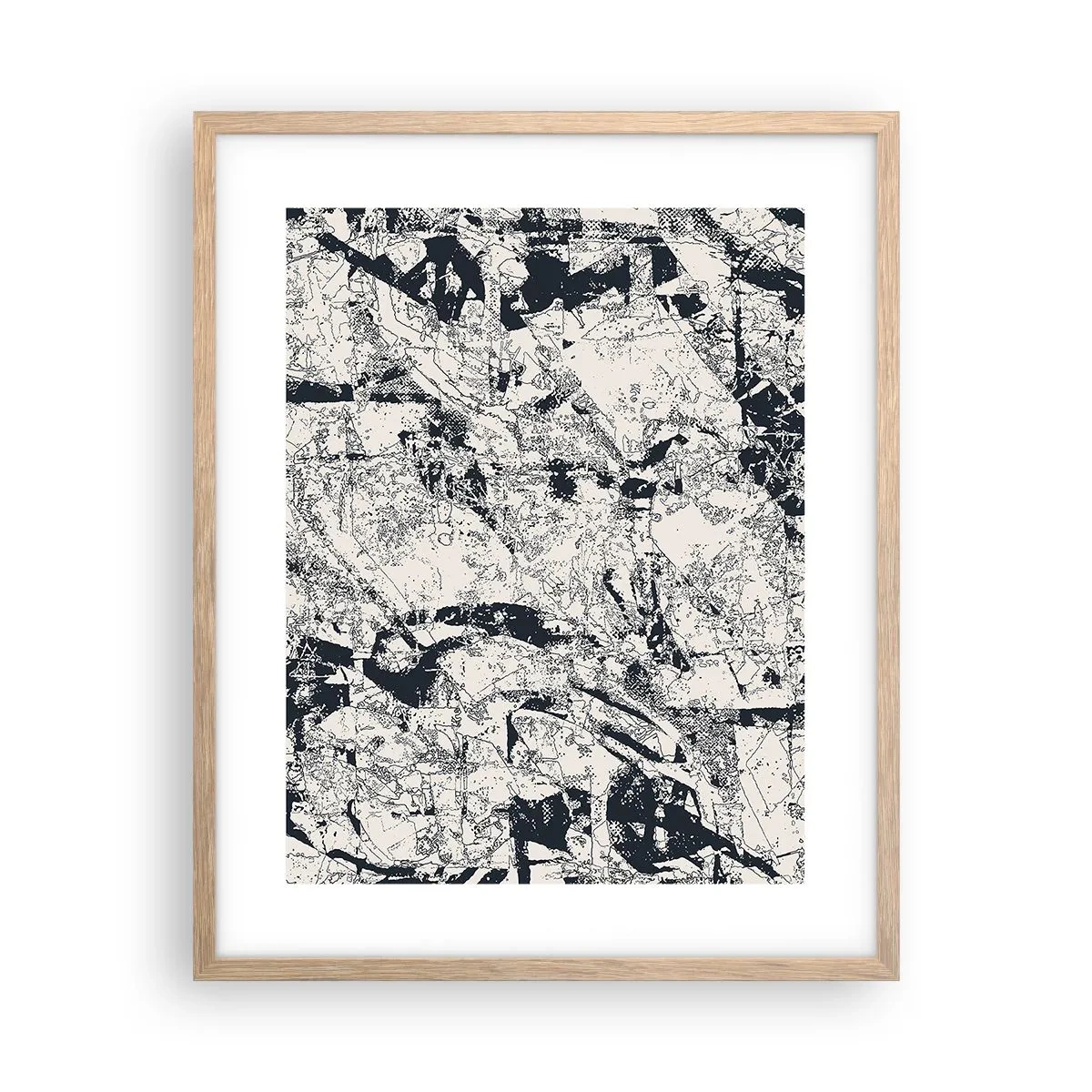 Plakat w ramie jasny dąb - Przenikanie przeciwieństw - 40x50 cm